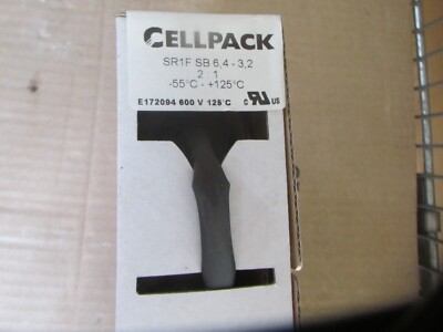 Marken Schrumpfschlauch-Abrollbox 6,4-3,2  Länge 10m schwarz  / ContPal6aK2##
