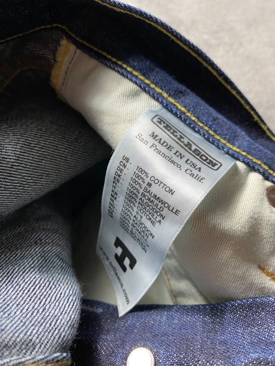 Tellason denim jeans selvedge made in USA size 30 | eBay Tellason denim jeans selvedge made in USA size 30 | eBay