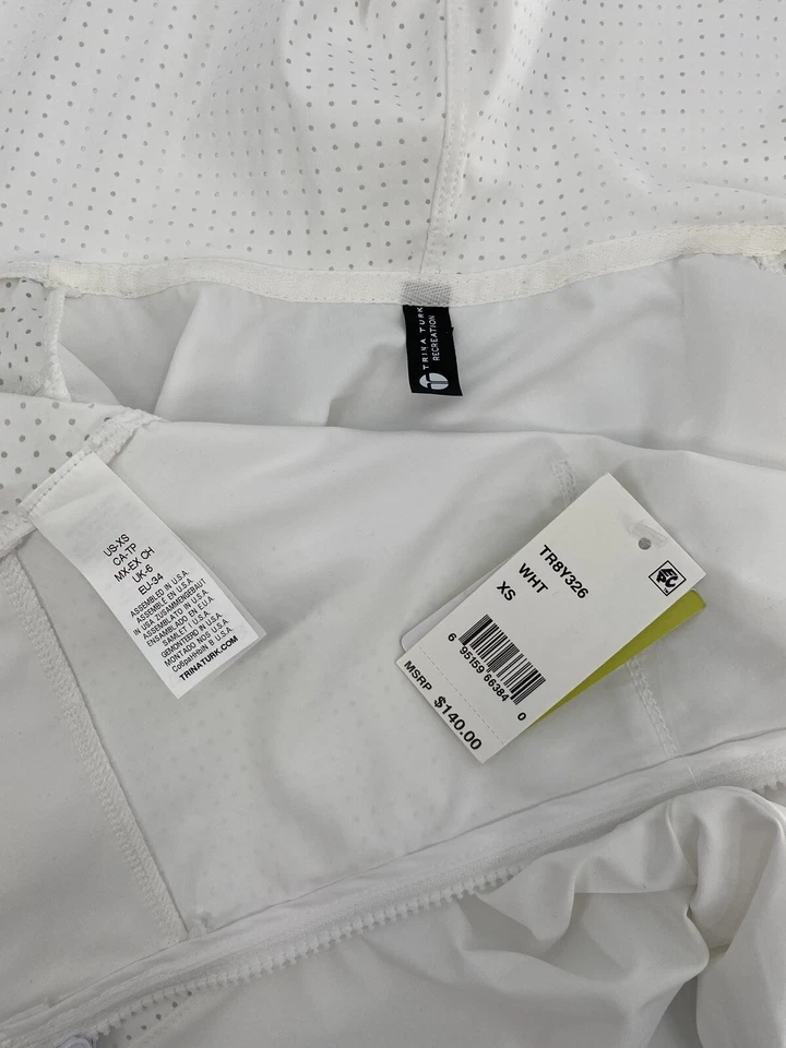 Trina Turk Recreation Cremallera Completa Chaqueta Atlética Pista Correr Sudadera con Capucha XS Foto 4 de 4