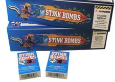2 CASES OF 36 GLASS STINKY STINK BOMBS - Gag Prank Joke - 72 TOTAL