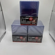 Ultra Pro 3X4 Super Thick Toploaders 3 Packs of 10 for up to 260pt Cards
