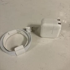 Open Box Apple 12w USB Charger Adapter for iPhones with lightning cable included