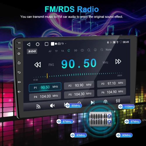Große Stereoanlage für 2010-2019 Toyota 4runner Autoradio 10,33 Zoll GPS Navi - Bild 15 von 19