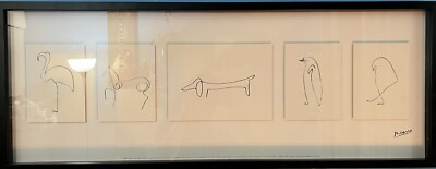 <yukali > IKEA ピカソ(レプリカ) アート PICASSO IKEA OLUNDA ILLUSTRATION ANIMALS LITHOGRAPH PRINT