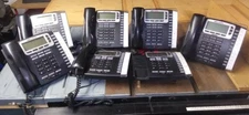 Allworx 9212 VOIP Phones with handsets and stands Lot of 7