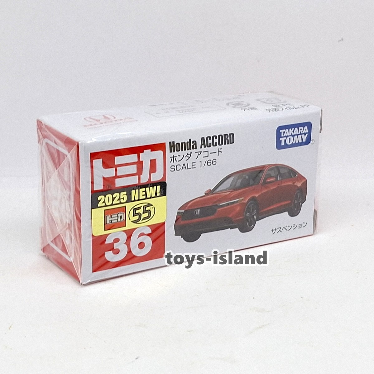 TOMICA 36 HONDA ACCORD 1/66 TOMY 2025 June New Diecast Car Red | eBay
