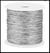 Cridoz 24 Gauge Stainless Steel Wire for Jewelry Making, Bailing Wire Snare Wire