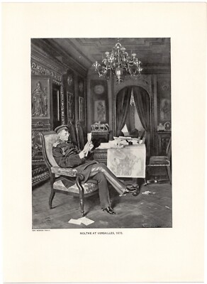 LAVISH  SCENE - Versailles 1870 Officer Antique Chandelier 1889 Print w Video