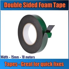 15MM DOUBLE FACED HIGH VISCOSITY SELF ADHESIVE INDUSTRIAL FOAM TAPE MULTIPURPOSE
