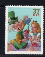 3913 * MAD HATTER, ALICE  * US POSTAGE STAMPS MINT