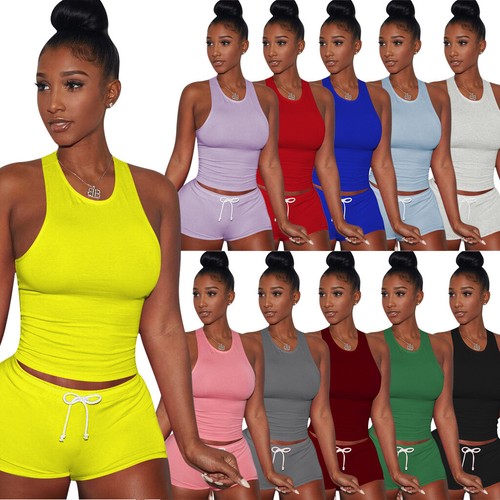 Women Sleeveless Tank Solid Color 