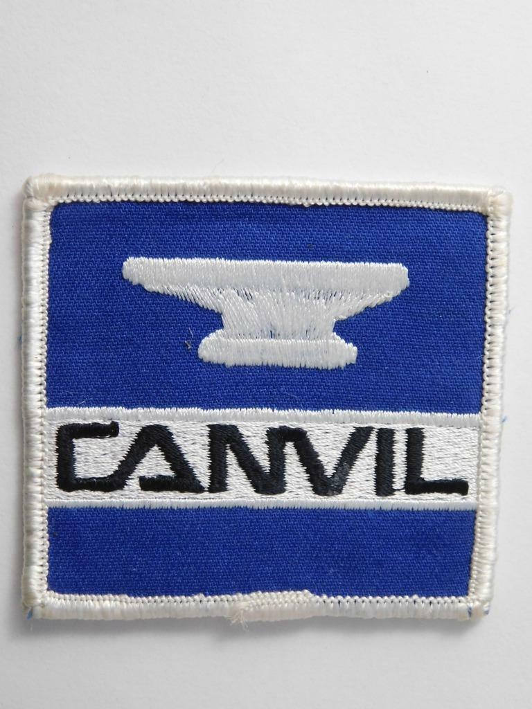 CANVIL ANVIL LOGO VINTAGE HAT PATCH BADGE  ADVERTISING COLLECTOR