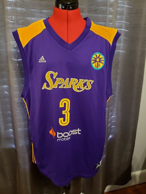 Adidas WNBA Los Angeles Sparks CANDACE PARKER #3 Boost Mobil Purple MEN LARGE | eBay