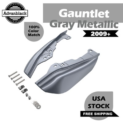 Gauntlet Gray Metallic Mid Frame Air Deflector Heat Shield For Harley 09+