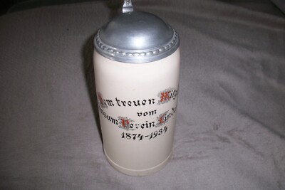 Bierkrug Bier Krug Brauerei Lindau am Bodensee Jubiläumskrug 1874-1934