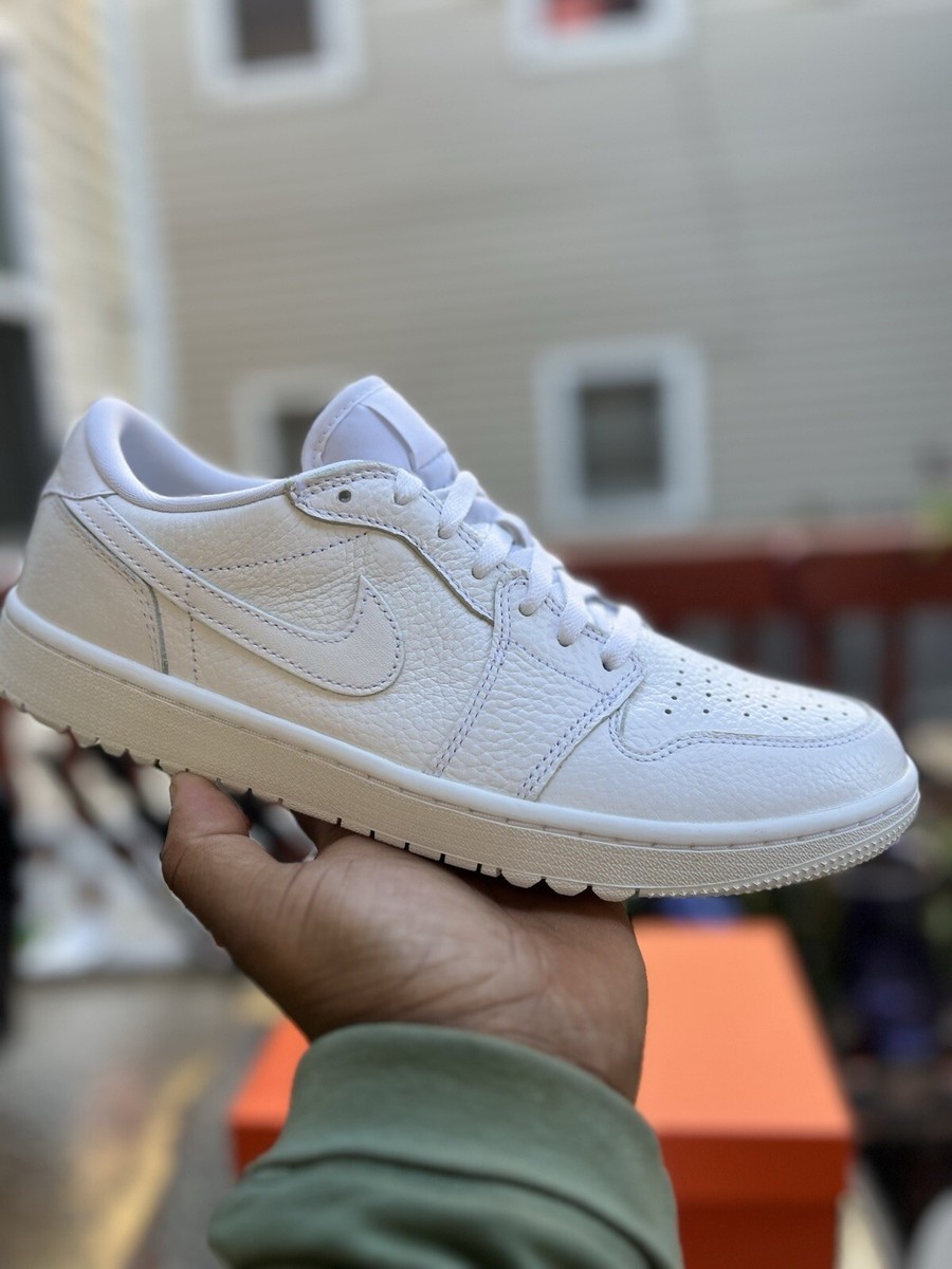 Air Jordan Retro 1 Low Golf “Triple White AJ1” DD9315-101 Size 10M 