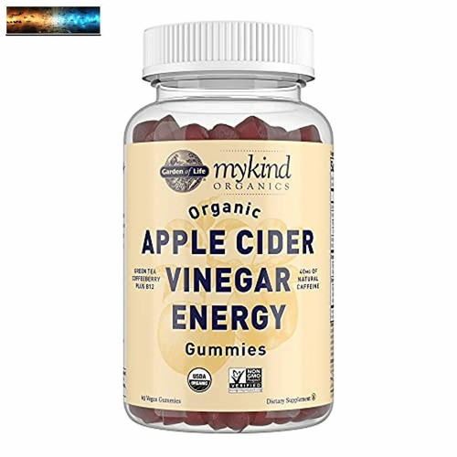 Apple Cider Vinegar Energy Gummies by Garden of Life mykind Organics - USDA Orga - Picture 7 of 9