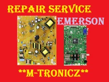  EMERSON LF501EM5F POWER AND MAIN BOARD  A3AUQ-MPW  A3AUQ-MMA  REPAIR SERVICE