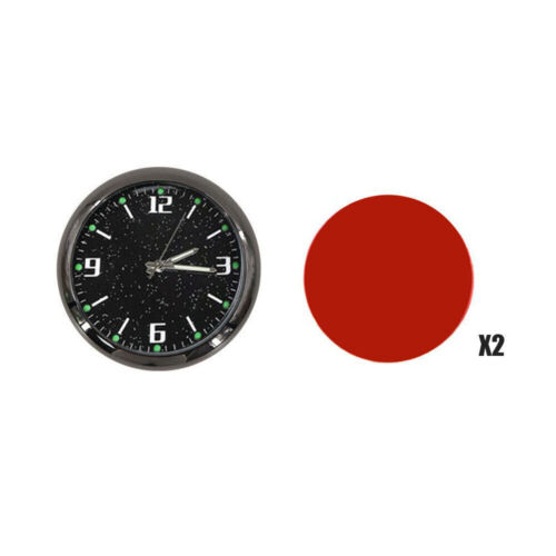 1PC Luminous Quartz Analog Watch Stick On Car Clock Interior Decor Accessories - Picture 3 of 9