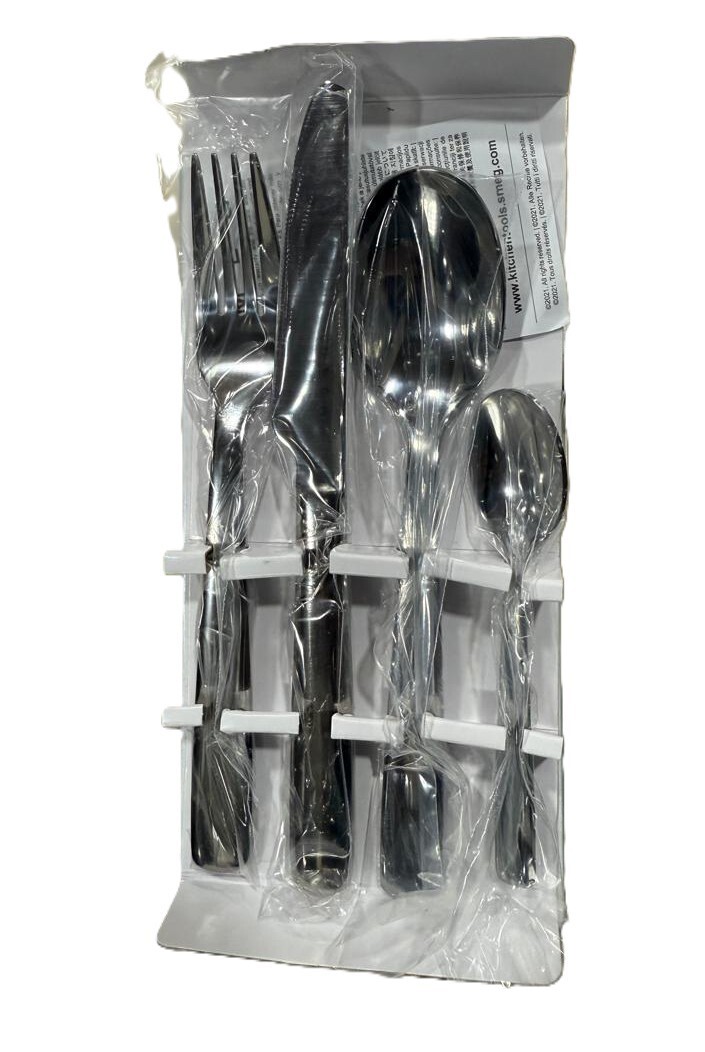 SMEG Stainless Steel 4 Piece Cutlery Set European Style