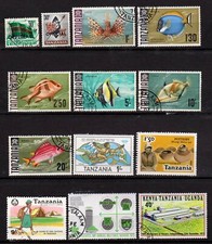 Tanzanie . Kenya . Ouganda . Depuis 1961 - 13 timbres neufs et oblitérés