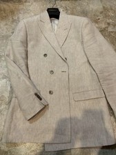 mens bar 3 double breasted beige blaze size 38L