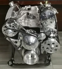 SBC Serpentine Pulley Conversion Kit Small Block Chevy 350 AC A/C LWP Air