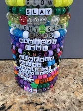 20 Random Kandi Singles Bracelets EDM PLUR +Fast Shipping (18+)