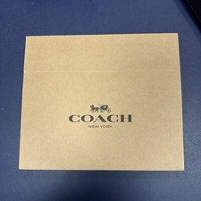 COACH Paper Brown Gift Box 10  x 6  x 2 1/2" NEW