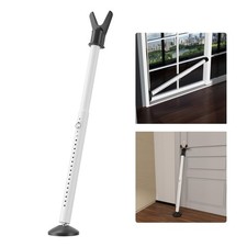 Door Security Bar, Heavy Duty Metal Door Stopper Security, 2 in 1 Adjustable ...