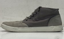 Timberland Davis Square Chukka Grau Canvas Leder Herren Turnschuhe Größe 9,5