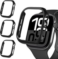 SchutzhüLle Hard Pc FüR Apple Watch 42Mm UltradüNn StoßFest Schwarz 3 StüCk