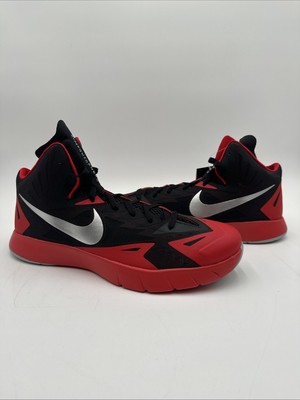 Nike Lunar Hyperquickness Black Wolf Grey Red 2014 Size 14 Brand