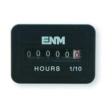 Enm T51d4 Ac Hour Meter Ii, Electrical, Rectangular
