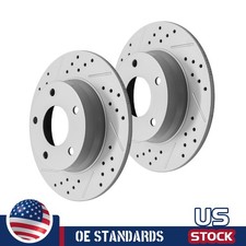 260mm For 2020 - 2025 Nissan Sentra Rear Drilled Disc Brake Rotors