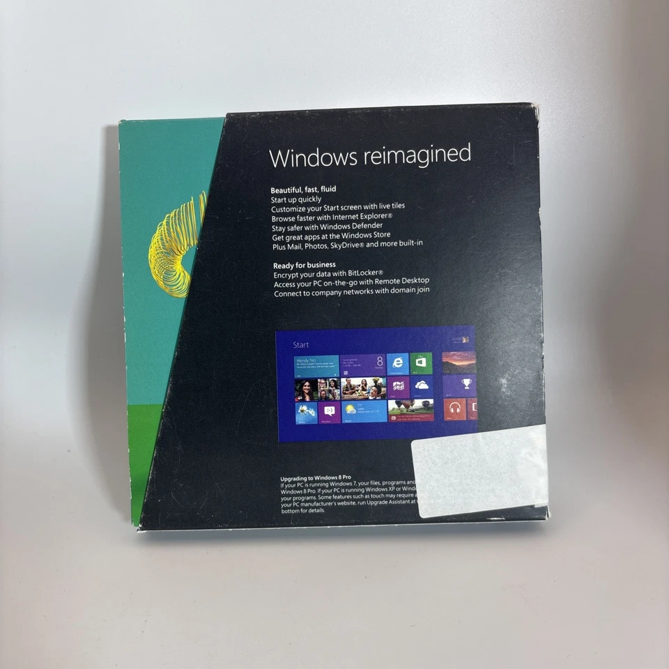 Microsoft Windows 8 Pro Version 32Bit & 64Bit DVD WIN 8 english Version w/ Key - Image 2 of 4