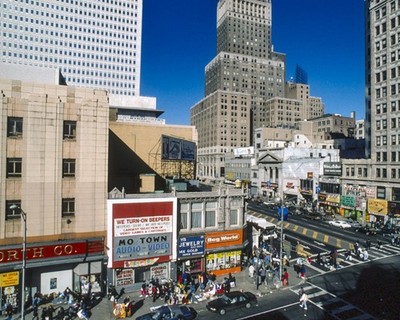 NE of the Intersection of Broad St. at Market St. Newark NJ 8x10 photo 1996