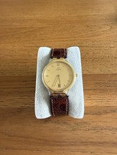 Vintage OMEGA de Ville 196.0316 Cal.1436 32mm Men's Quartz Watch Gold Dial