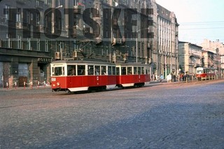 35mm Slide POLAND Lodz Tram Strassenbahn 34 c1976 Original Polish