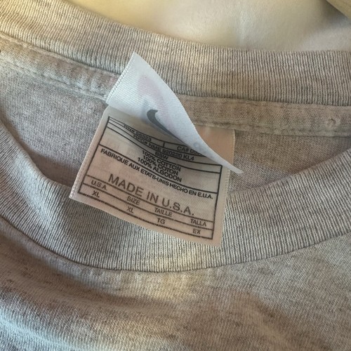 Vtg Nike Mens XL Nike Town Chicago Gray T Shirt MADE IN USA - Picture 4 of 6
