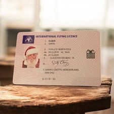 Santa Claus International Flying Licence Driving Licence
