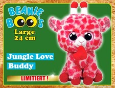 TY Beanis Boos Glubschis Large 24cm Plüsch Kuscheltier NEU - Giraffe Tender