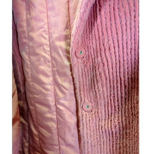 Elodie Girl Soft Faux Fur Coat Pink with Hood Size Large - Picture 6 of 14