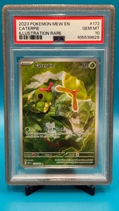 Pokemon TCG Caterpie Illustration Rare 172/165 Scarlet & Violet 151 PSA 10 EN