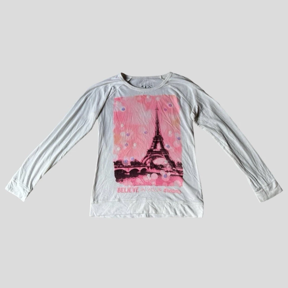 T-shirt Manches Longues Justice Pour Fille – Taille 14 – Argenté Avec Motifs Camo