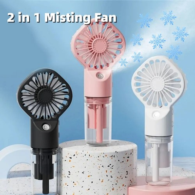 #ad Strong Power Spray Humidification Small Mist Fan Humidification Usb Charging Por $45.99