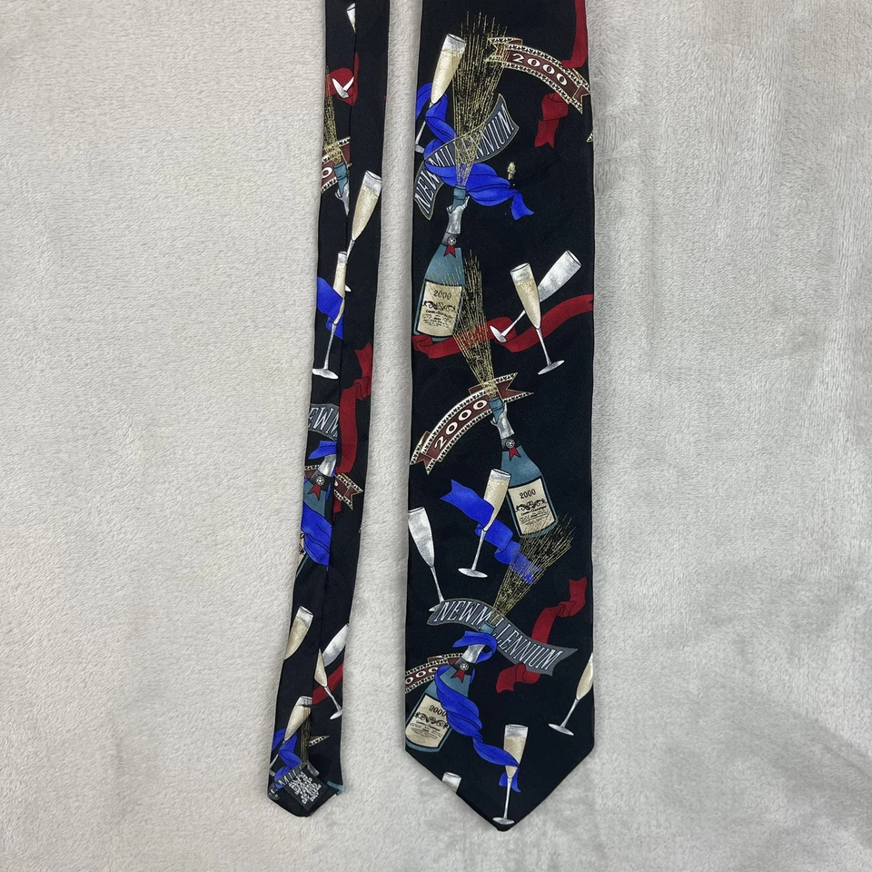 Corbata De Colección Y2K Sociedad Histórica de Estados Unidos Nuevo Milenio 1999 2000 Seda Hecha en Estados Unidos Foto 2 de 4