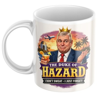 Prinz Andrew lustiger Kaffeebecher für ihn ihr Mann Frau Freund der Herzog der Gefahr