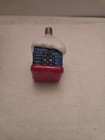 Christmas Figural Light Bulb Snowy House Vintage Milk Glass Old Decoration — photo 6