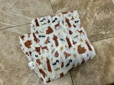 Be A Heart Muslin Swaddle Blanket Saint Francis Baby Cotton Baptism Baby Animal